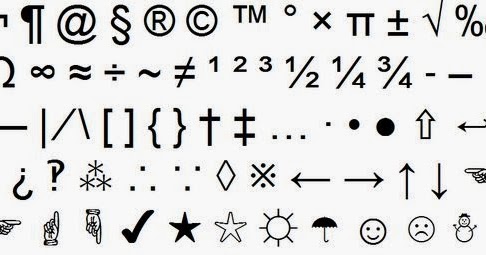 Lovely Hack: How to make these Symbols with keyboard