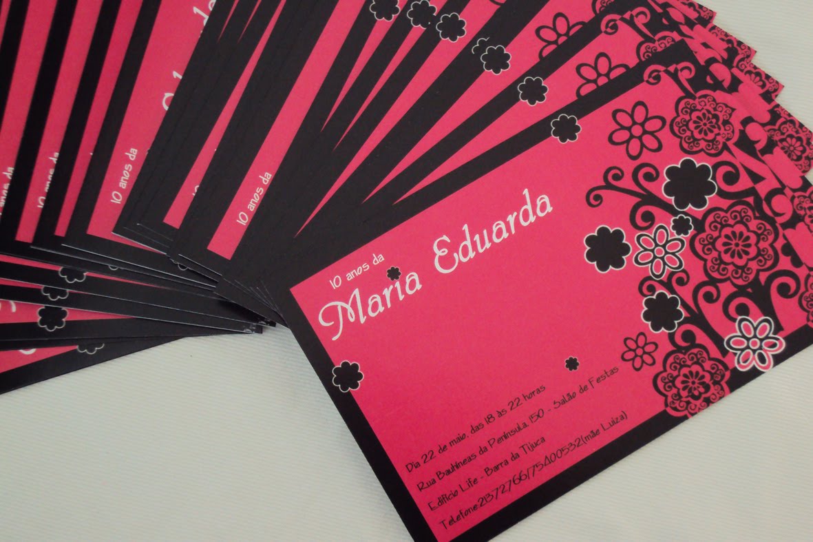 www.dataespecial.com.br: Aniversário de 10 anos :: Maria Eduarda :: Convite