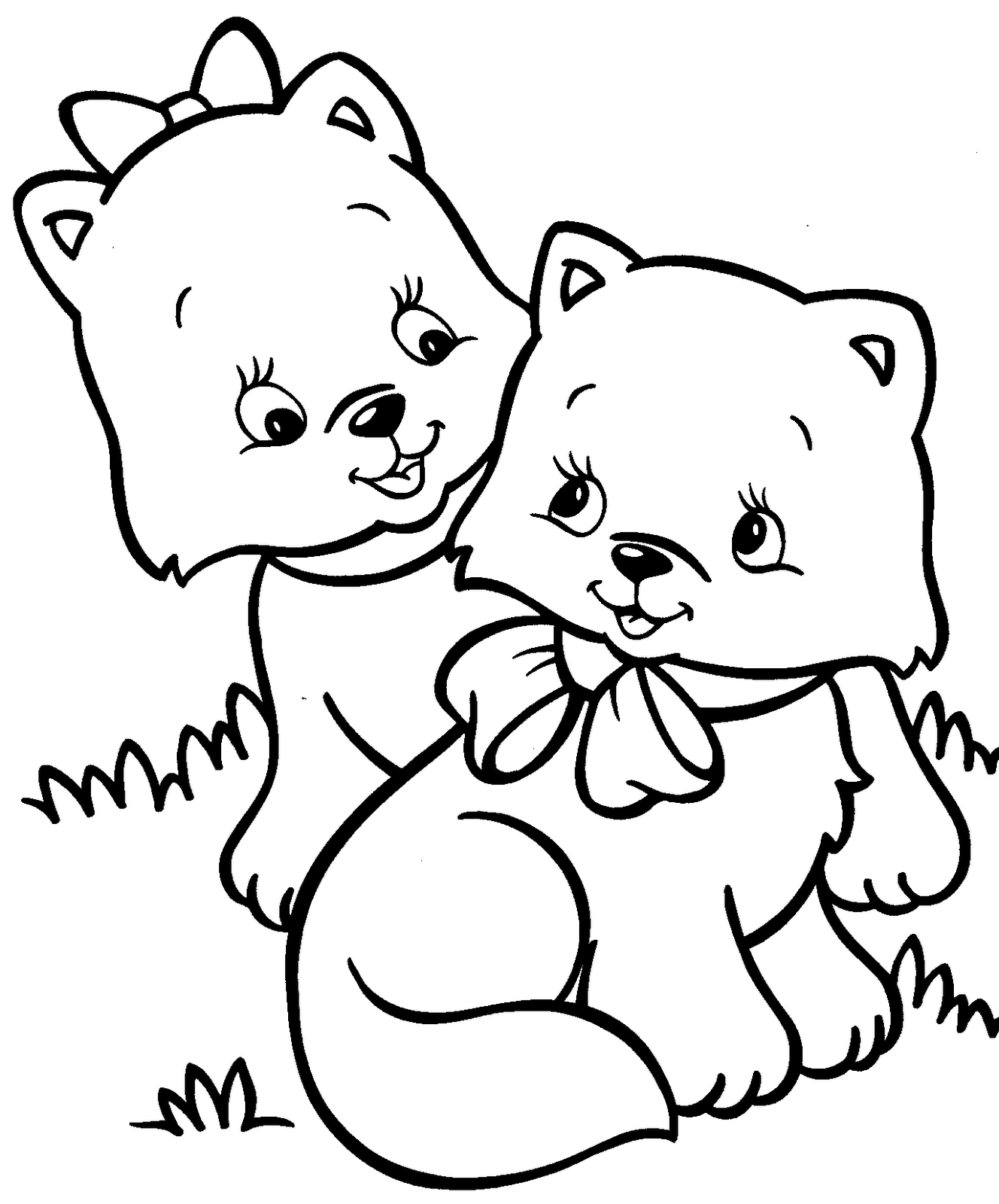 Cute Cat Coloring Pages Coloring Pages