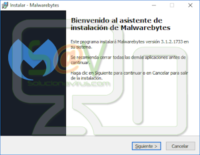 Instalación Malwarebytes