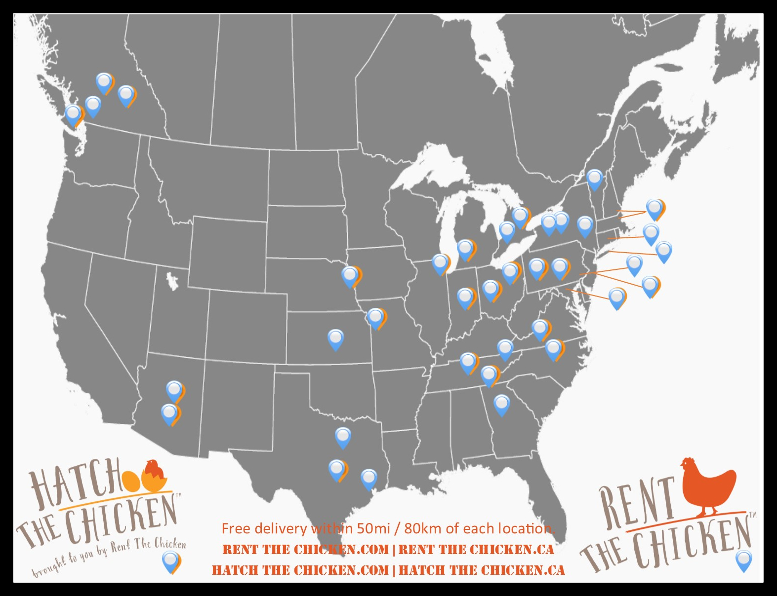 Rent The Chicken Pricing & Locations