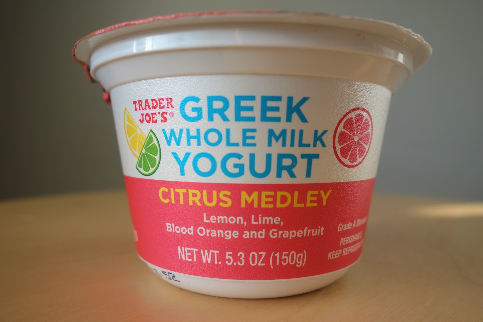 Trader Joe's Greek Whole Milk Yogurt Citrus Medley