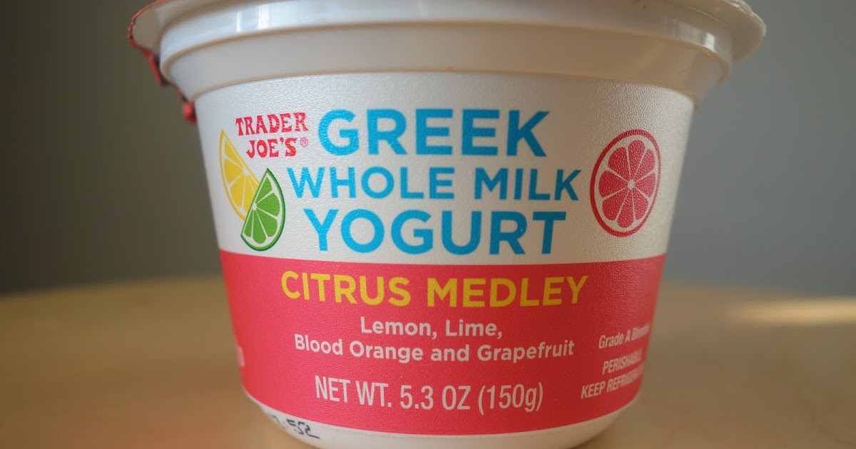 Trader Joe's Greek Whole Milk Yogurt Citrus Medley