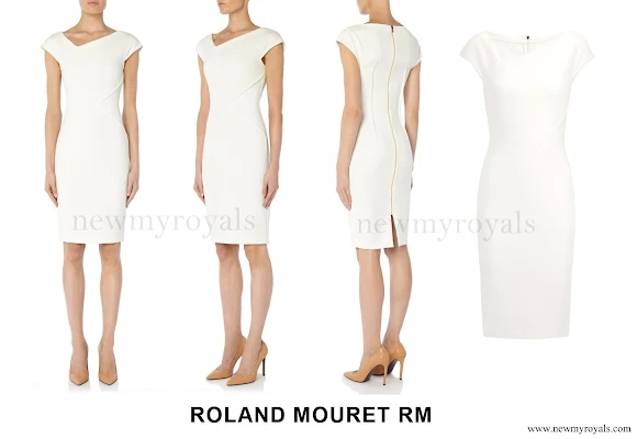 Princess Charlene Wore Roland Mouret Darlington Dress - Resort 2016