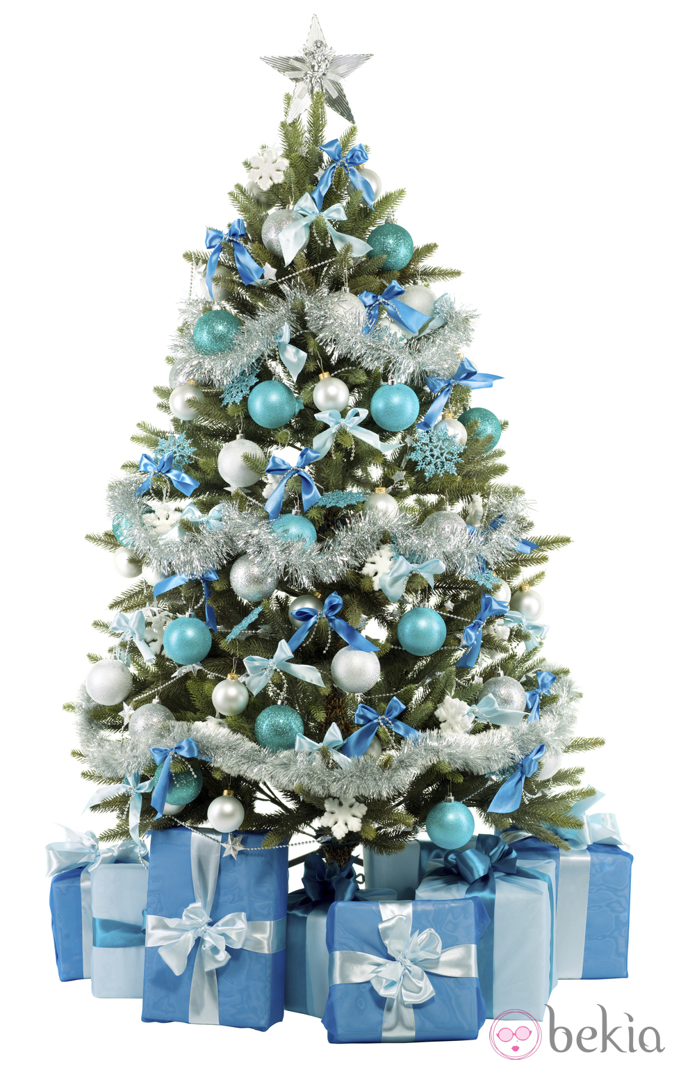 níquel Samuel Restricción Manualidades, decoración, pintura...: Árbol de navidad en azul y plata