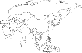 Free Printable Maps: Blank Map of Asia
