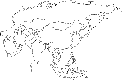Outline Map Of Asia With Countries - Calendar 2024