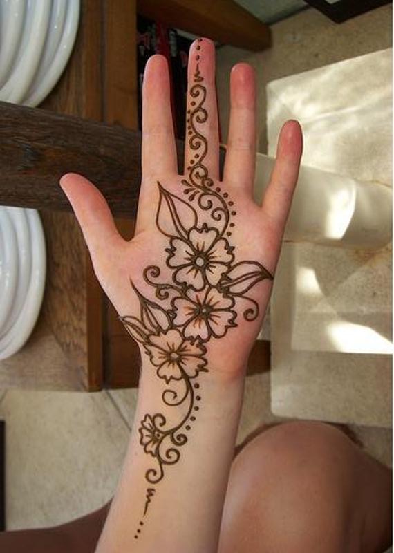 Simple and Easy Mehendi Designs Easy Henna Designs for left hand jpg (570x800)