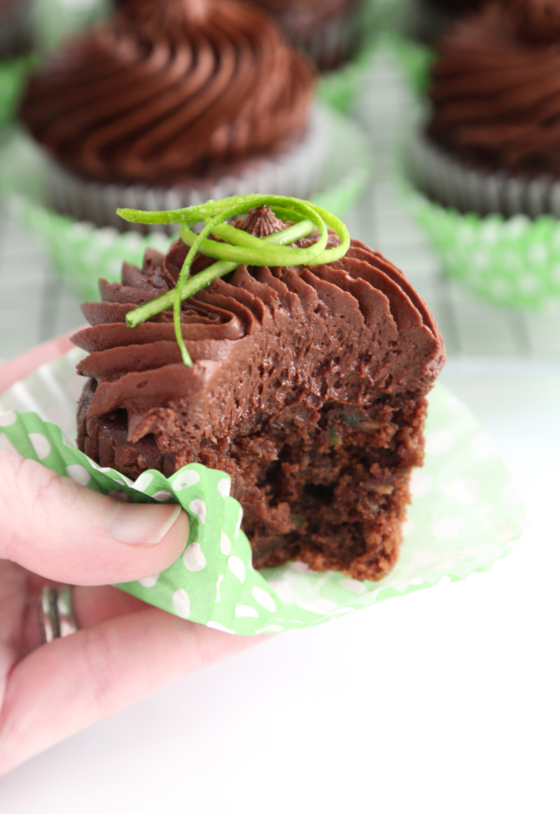 Chocolate Zucchini Cupcakes | Sprinkle Bakes