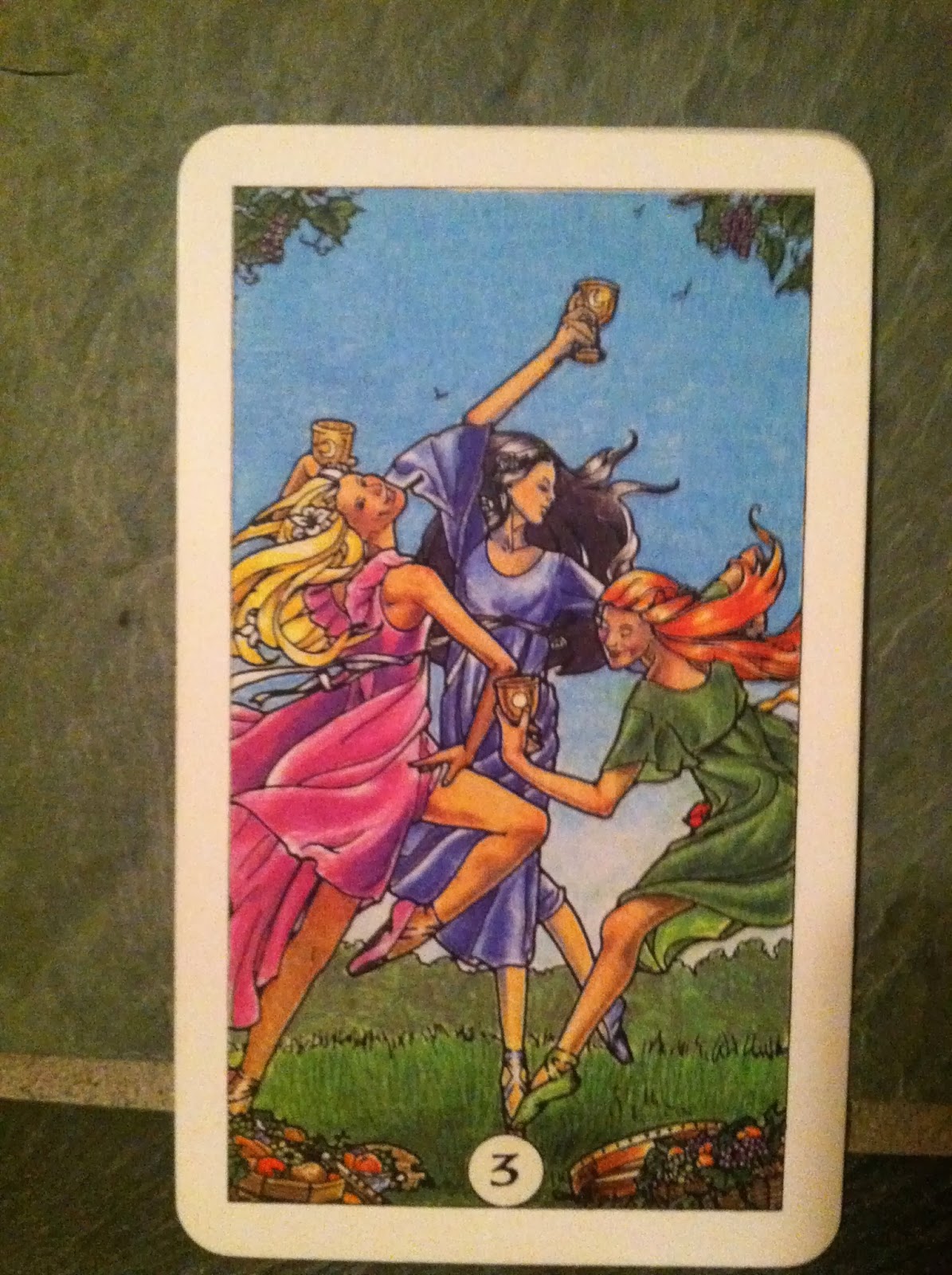 Turtlephoenix Tarot, Dreams, and Astrology Celebration! The Three of Cups