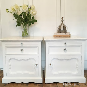White painted Bedsides by Lilyfield Life