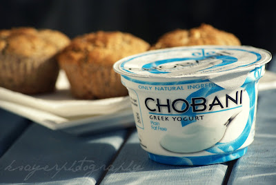 Low Fat Gluten Free Chobani Banana Muffins