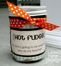 Hot Fudge Teacher Gift by Brown Paper Packages.