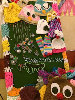crochet hats and toys at the Crafter's Expo Karachi