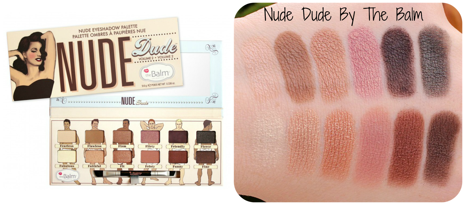 Thebalm Nude Dude Nude Eyeshadow Palette Review Swatches