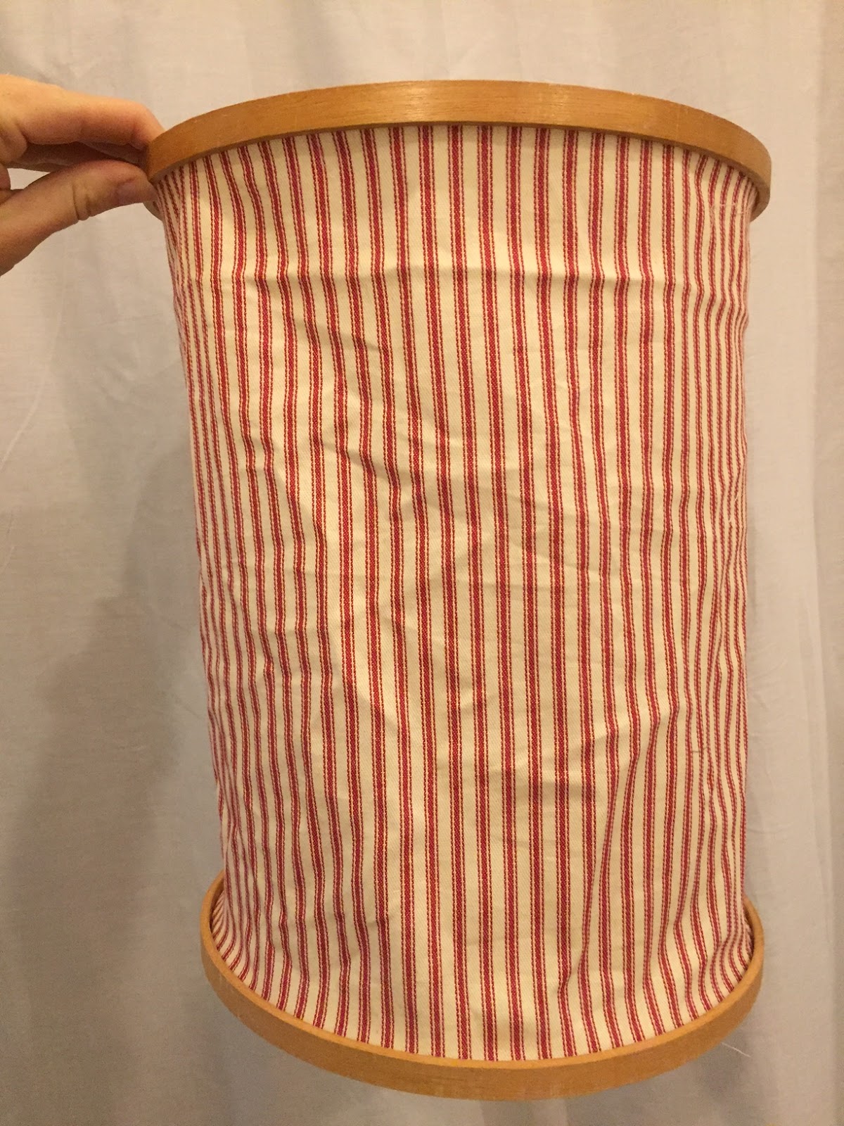 House Homemade Embroidery Hoop Chandelier Shade Tutorial