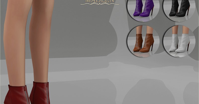 Sims 4 CC's - The Best: Madlen Versec Boots by MJ95
