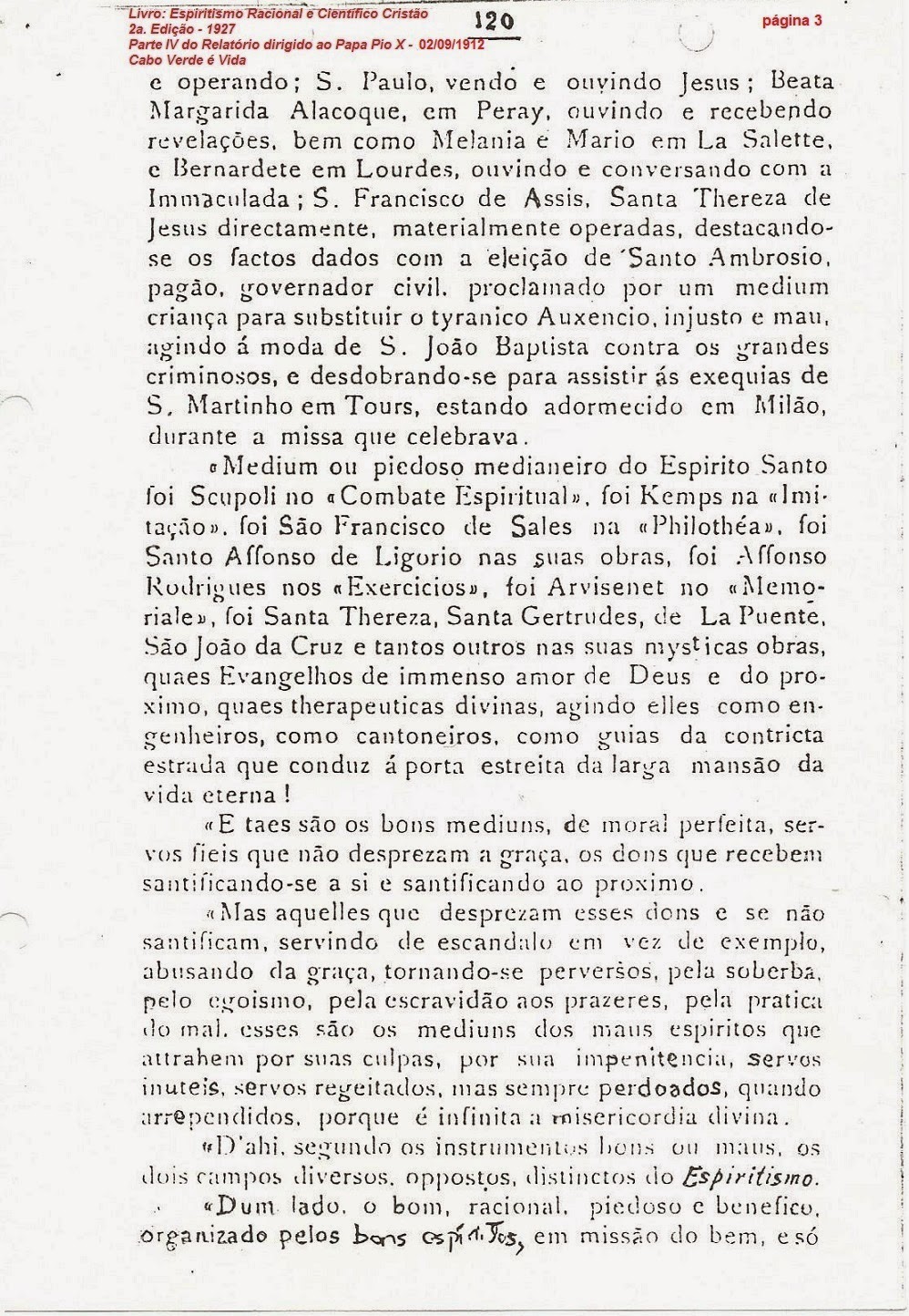 Carta do Cónego Teixeira dirigida ao Papa Pio X, de 02 de 