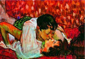 The Kiss | Tolouse-Lautrec