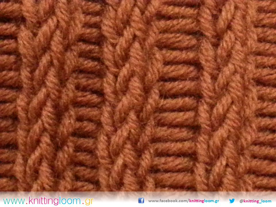 Knitting (b)Loom Tutorial Open Braid Stitch Using A Long Knitting Loom!