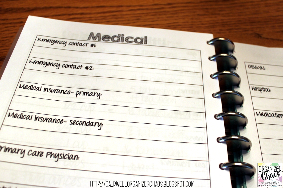 10 Life / Home Items You Should Include in Your Planner Organized Chaos