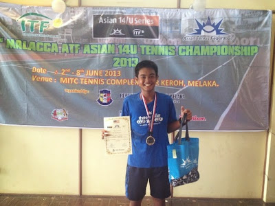 Jan Godfrey Seno - Malacca ATF 14U Tennis Champion