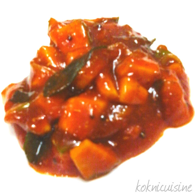 Kokni Cuisine Sweet and Sour Mango Pickle Corn Flour ka Achar