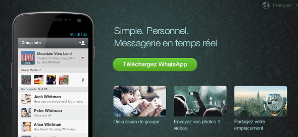 WhatsApp تتجاوز Facebook Messenger في نسبة الإستعمال WhatsApp1