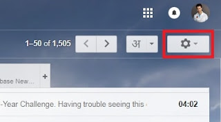 Gmail signature kaise Add kare Click on Settings gear in your Gmail toolbar