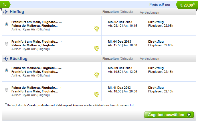 Mallorca Hin Und Ruckflug Nur 29 98 Alles Inklusive Im Dezember 13 Mit Ryanair Ab Frankfurt Hahn Reiseschnappchen Blog Wie Ein Sparfuchs Reisen