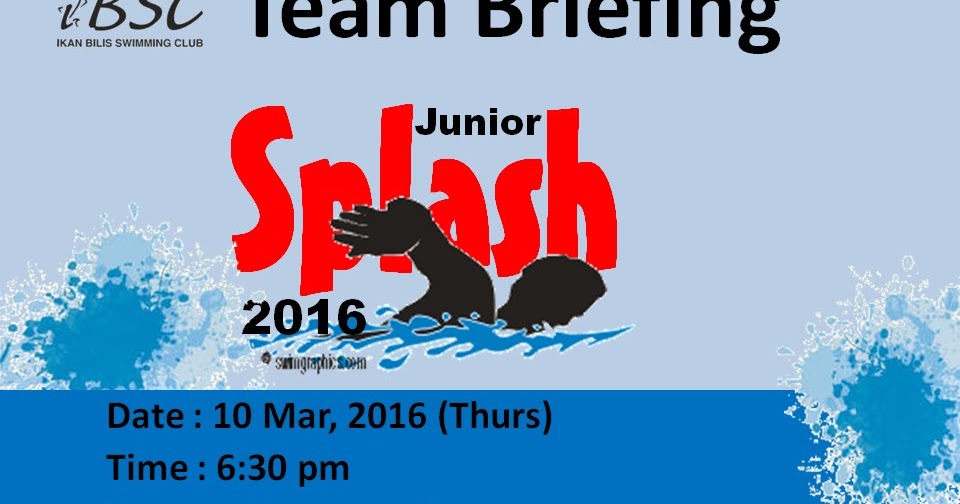 Ikan Bilis Swimming Club (1971) KL IBSC Team Briefing for Jr Splash