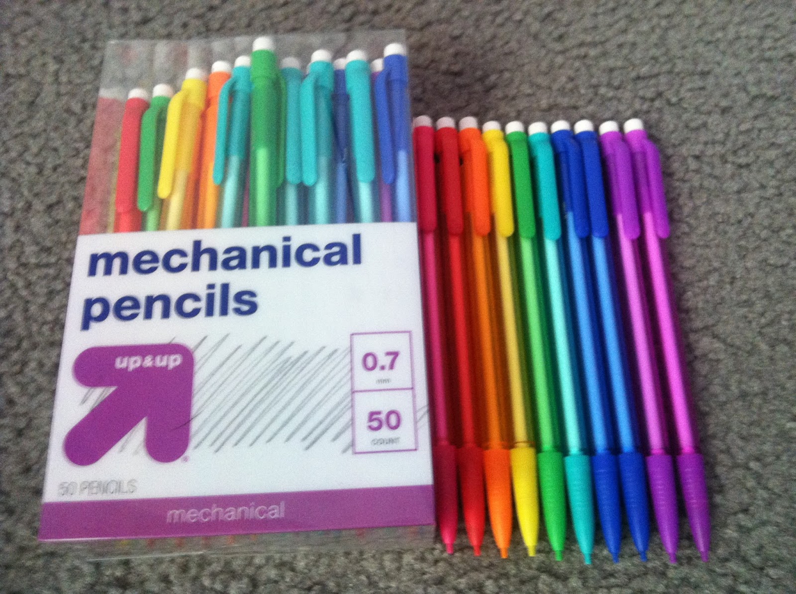 50 pack of mechanical pencils comfortably