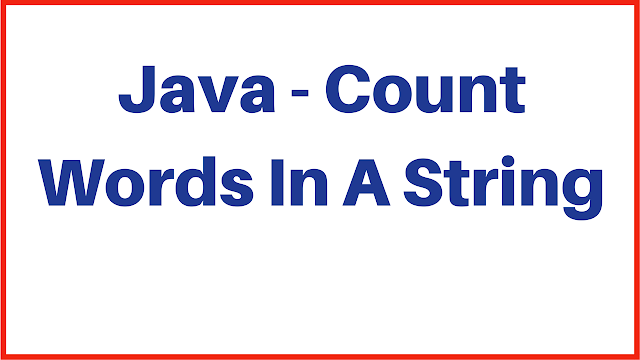 Java Words Count