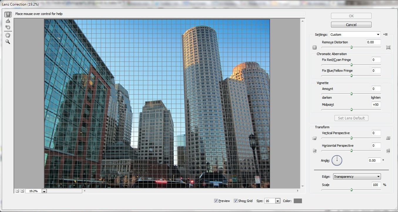 2 How to correct vertical lens distortion