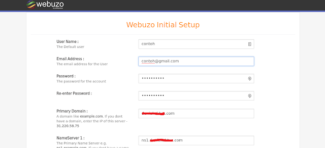 How to Install Webuzo Initial Setup-1