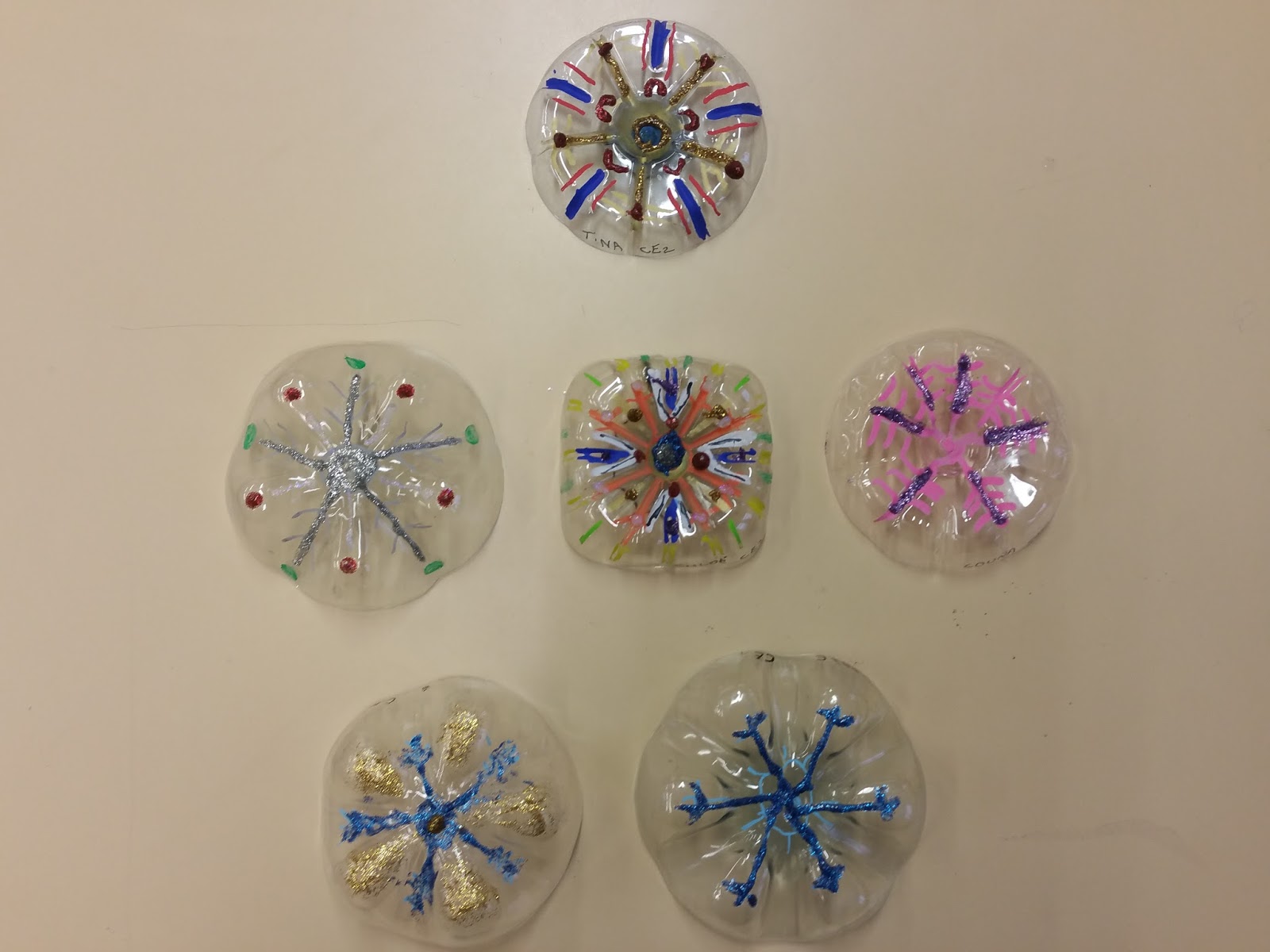 Meroute à l'école: *Bricolage: boules de Noël en plastique recyclé