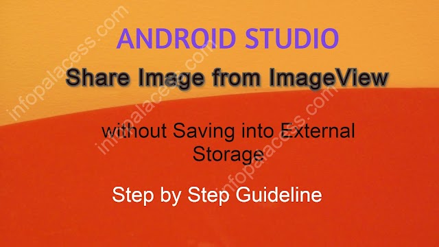 Share Pictures from ImageView In Android Studio without Saving into External Storage