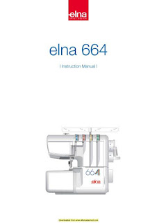 Elna 664 Sewing Machine Instruction Manual  Manual includes:  * Threading machine. * Adjustment of Cutting Width. * Activate the Upper Knife. * Adjustment of Needle Plate Setting Knob. * Changing Needles. * Attaching the Spool Holder Cap and Net. * Adjustment of Foot Pressure. * Attaching the Presser Foot. * Controlling Sewing Speed. * Standard Accessories. * How to Use Guide Lines. * Securing Ends. * Thread Tension. * Replacing the Upper Knife. * Cleaning the Feed Dog. * Oiling the Machine. * Troubleshooting. * Much more.  * 40 page Overlock – Serger instruction manual.  Elna instruction manuals