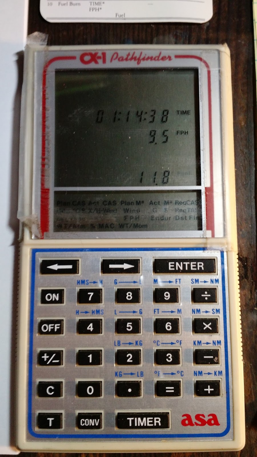 Eddie's Math and Calculator Blog Retro Review ASA CX1 Pathfinder