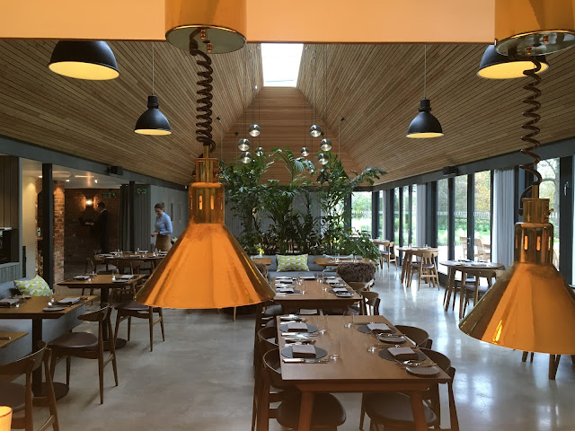 View from the open kitchen at The Woodspeen