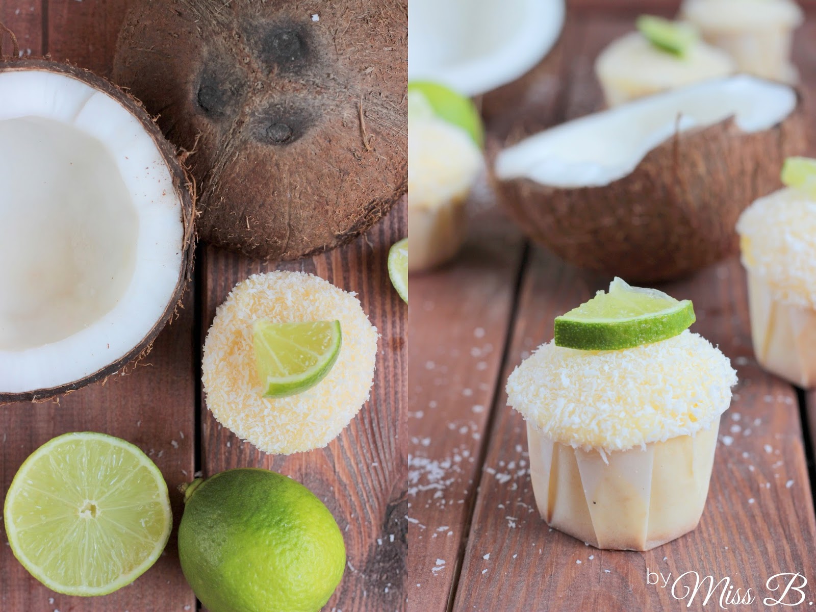 Sommerliche Kokos-Limetten-Cupcakes Sommerliche Kokos-Limetten-Cupcakes