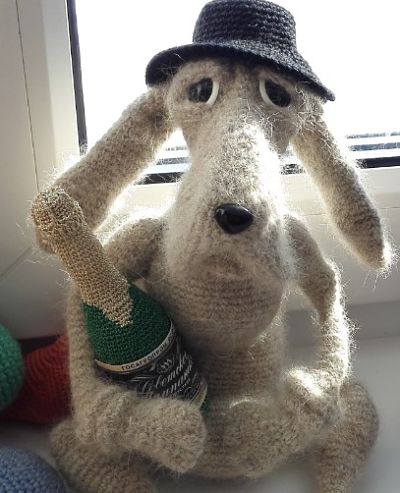 Мистер Шерлок. Вязаная игрушка