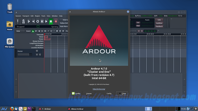 Ardour 4.7.0 no AV Linux 2016