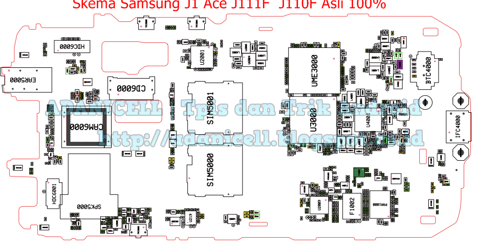 Skema Samsung J1 Ace J111F / J110F Asli 100% - AdaniChell ...