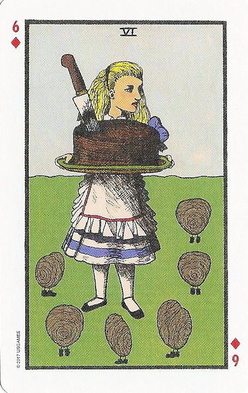 Tarot Notes Ten Card Spread with The Wonderland Tarot