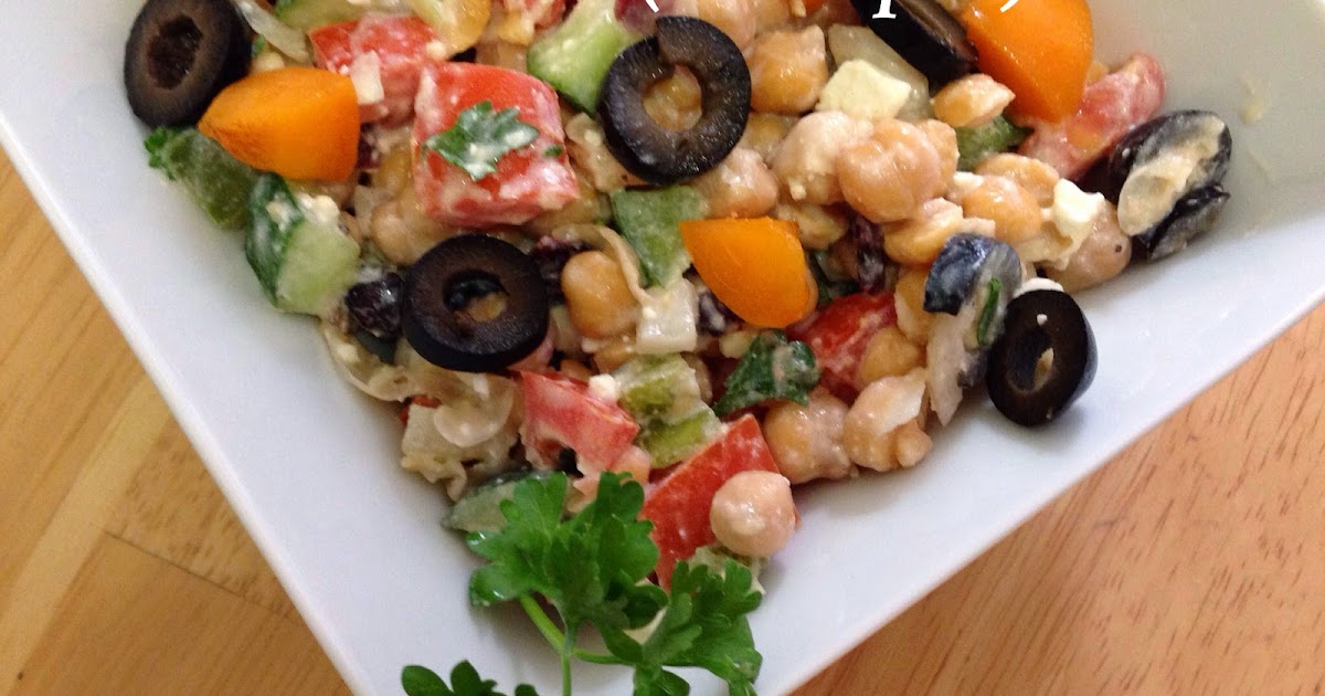 Su'sHealthyLiving Meatless Monday Creamy Garbanzo bean (Chickpea) Salad