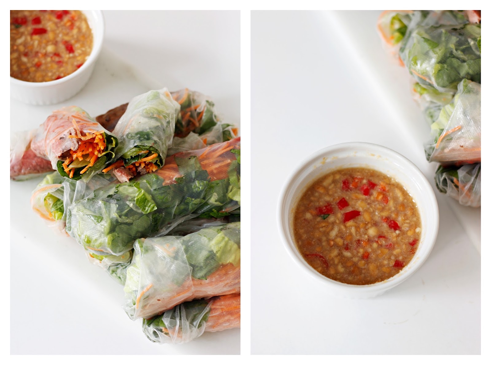RECIPE BEEF RICE PAPER SPRING ROLLS — Style and Sushi