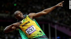 Usain Bolt (Jammaica) won the Gold  at 100 and 200 meters splint of London Olympic