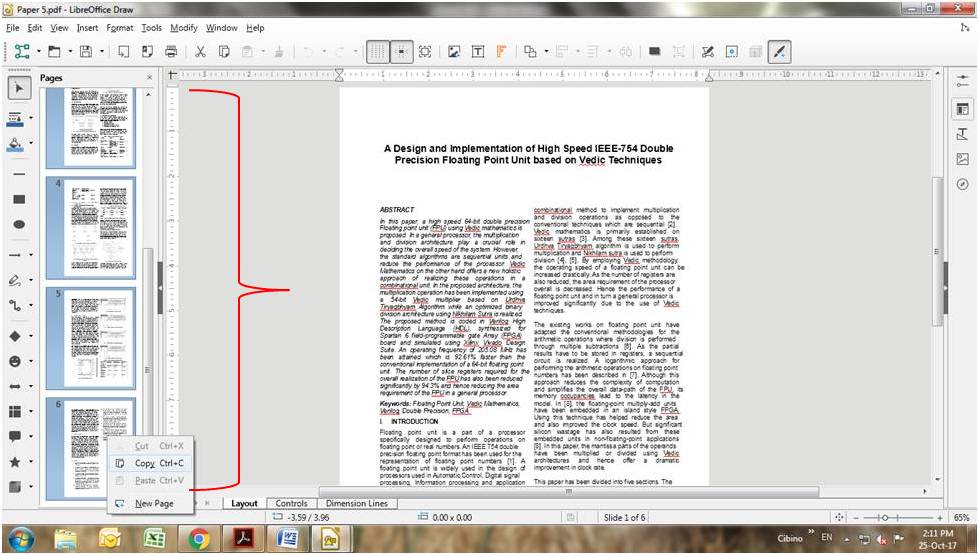 How to combine pdf files in LibreOffice?