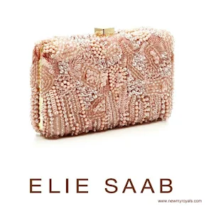 Princess Madeleine carried Elie Saab Blush Clutch